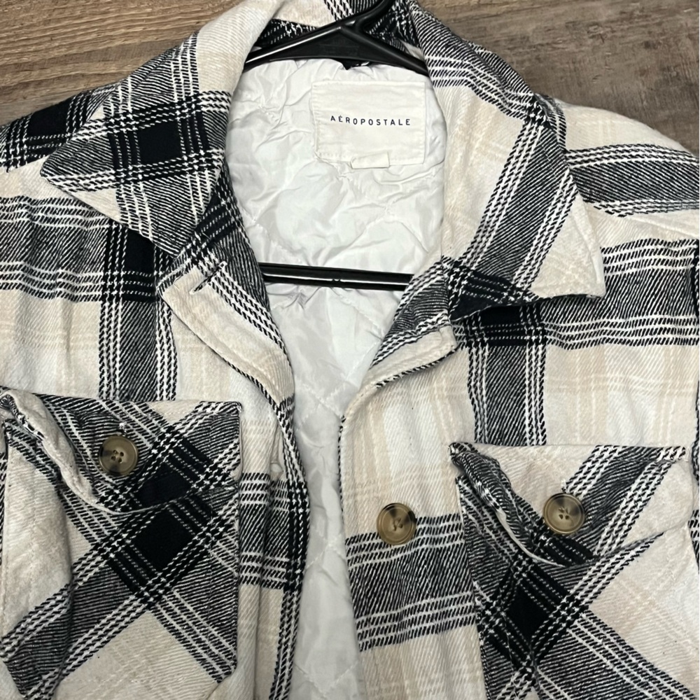 Plaid Button-Up Jacket - Picture 2 of 2